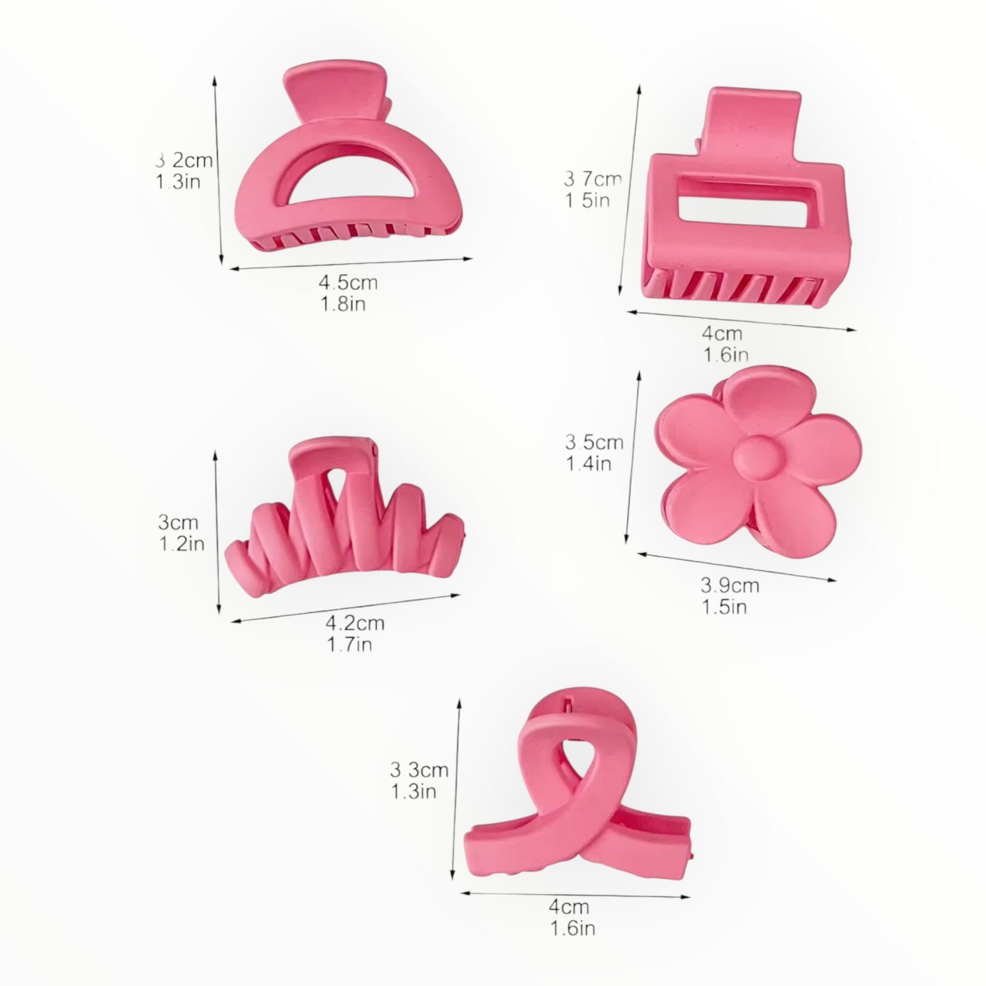 Haarklem set 10 stuks roze mix - haarklemmen en -clips