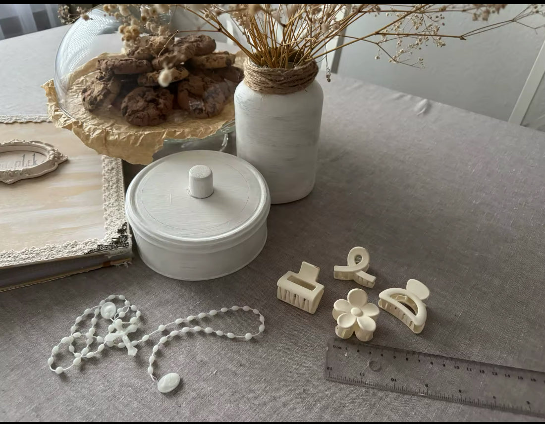 Haarklem set 4 stuks summer white - haarklemmen en -clips