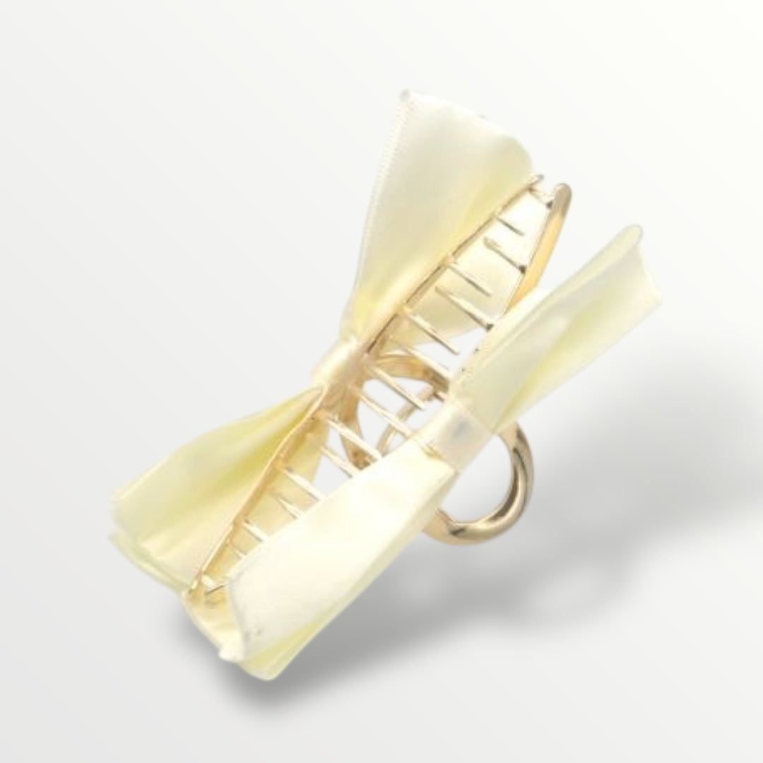 Haarklem strik creme - haarspelden