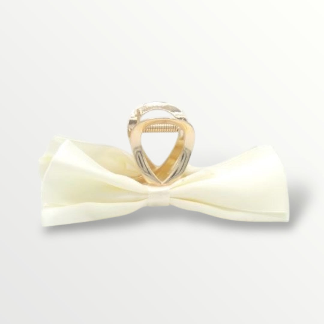 Haarklem strik creme - haarspelden