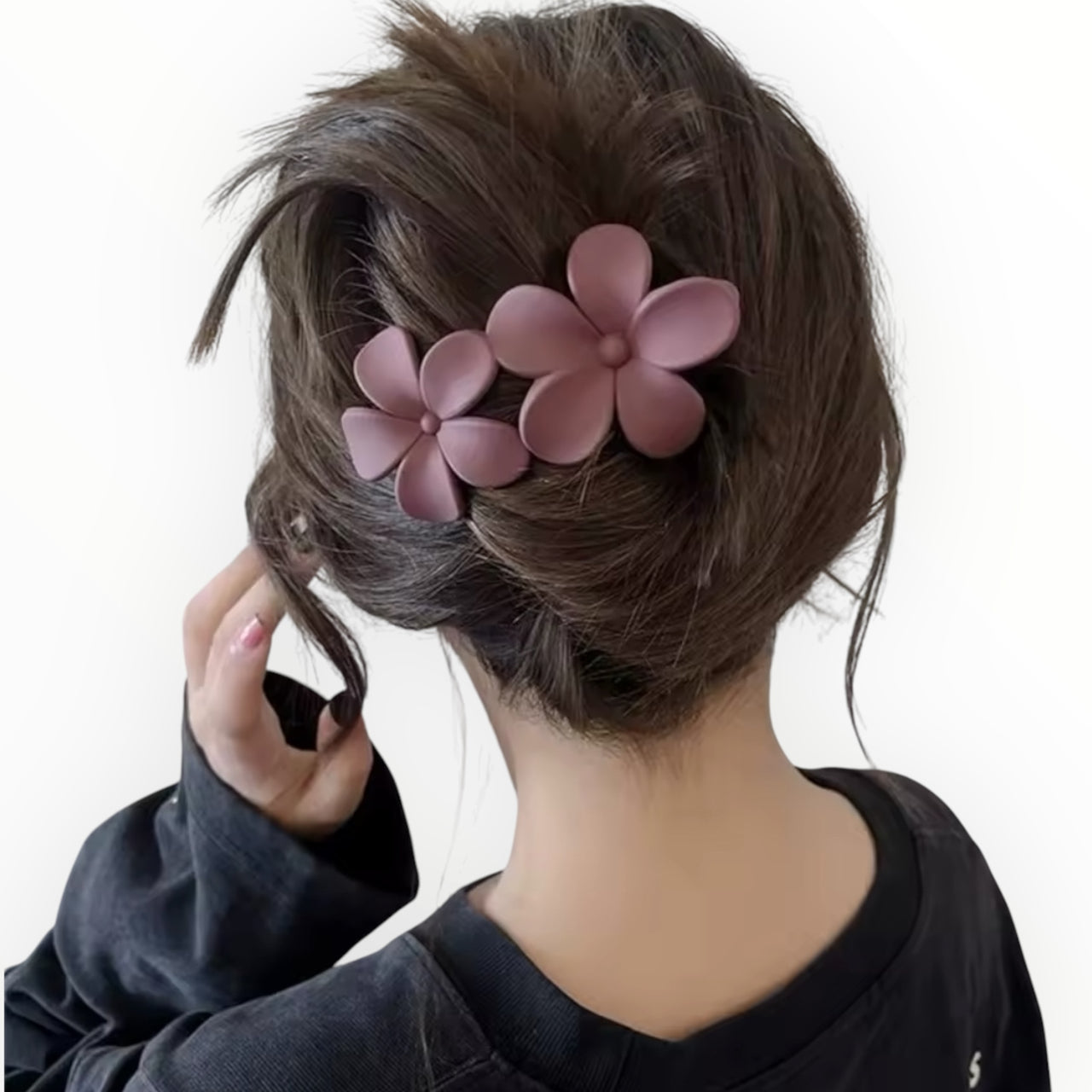 Haarklem summer flowers aubergine