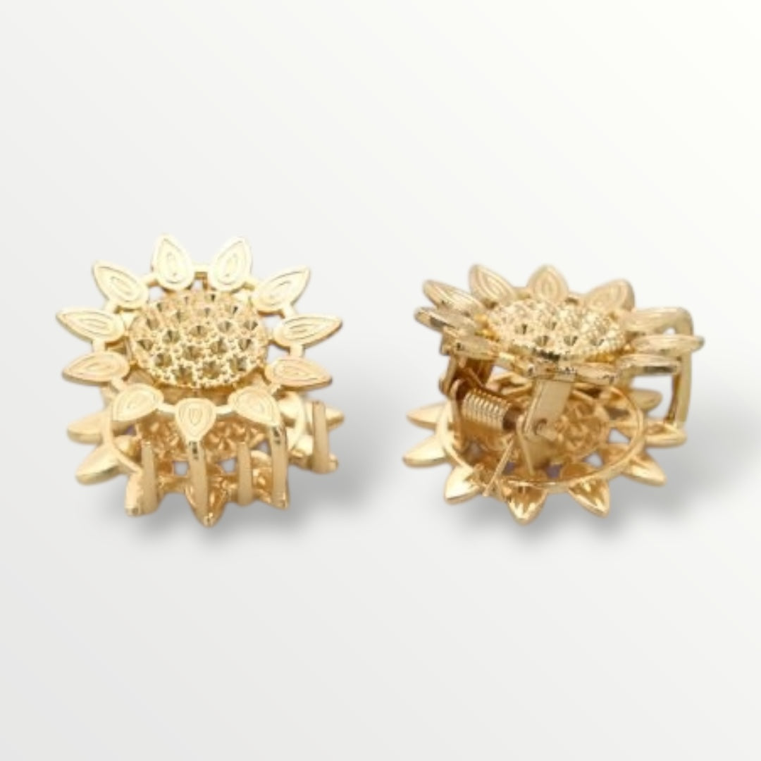 Haarklem sunflower set 3 stuks - goud - haarklemmen en -clips