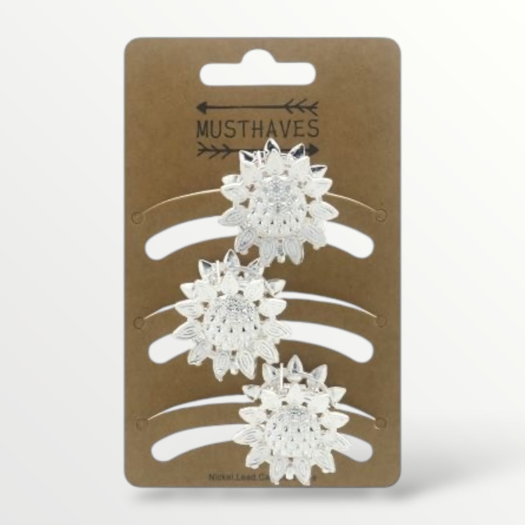 Haarklem sunflower set 3 stuks - haarklemmen en -clips