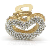 Haarklem Hart Goud Strass – Elegante Metalen Haarklem voor Dames | Sterke Haarclip