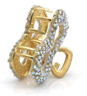 Haarklem Infinity Goud multi Strass – Elegante Metalen Haarklem voor Dames | Sterke Haarclip