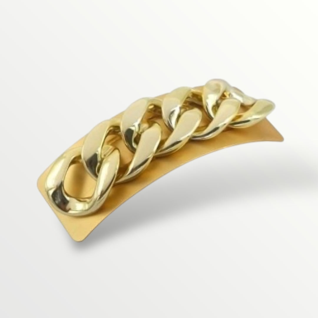 Haarspeld Clip goud – Ketting Design (8,5 cm)