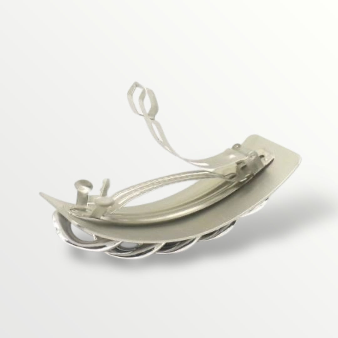 Haarspeld clip zilver – ketting design (8,5 cm) - haarspelden