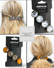 Haarspeld color hairclip – bruin leopard | stijlvol sterk & perfect voor iedere dag - haarklemmen en -clips
