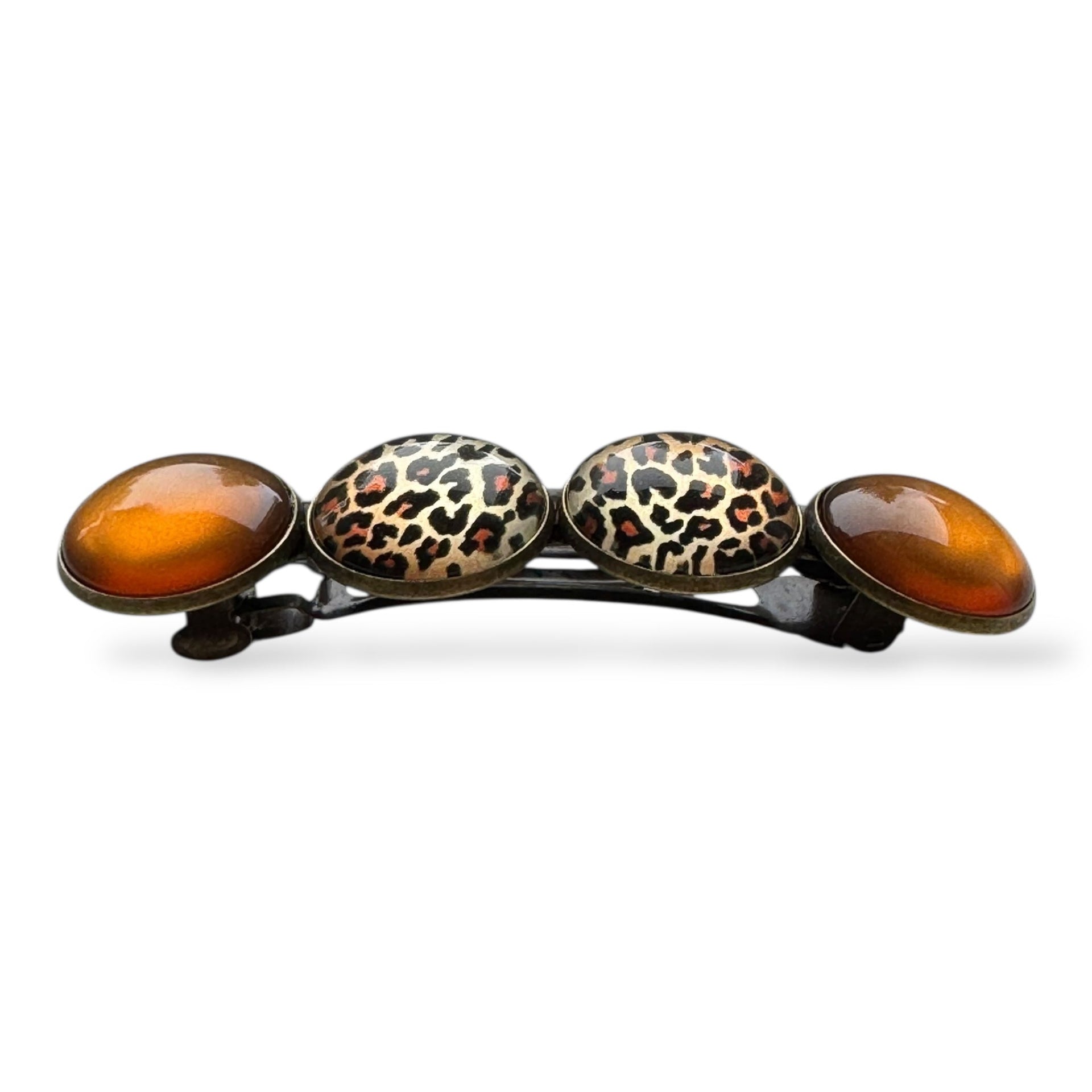 Haarspeld color hairclip – bruin leopard | stijlvol sterk & perfect voor iedere dag - haarklemmen en -clips