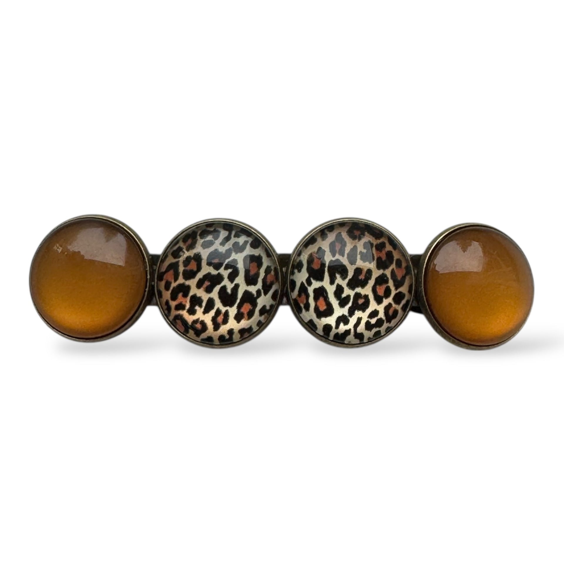 Haarspeld color hairclip – bruin leopard | stijlvol sterk & perfect voor iedere dag - haarklemmen en -clips