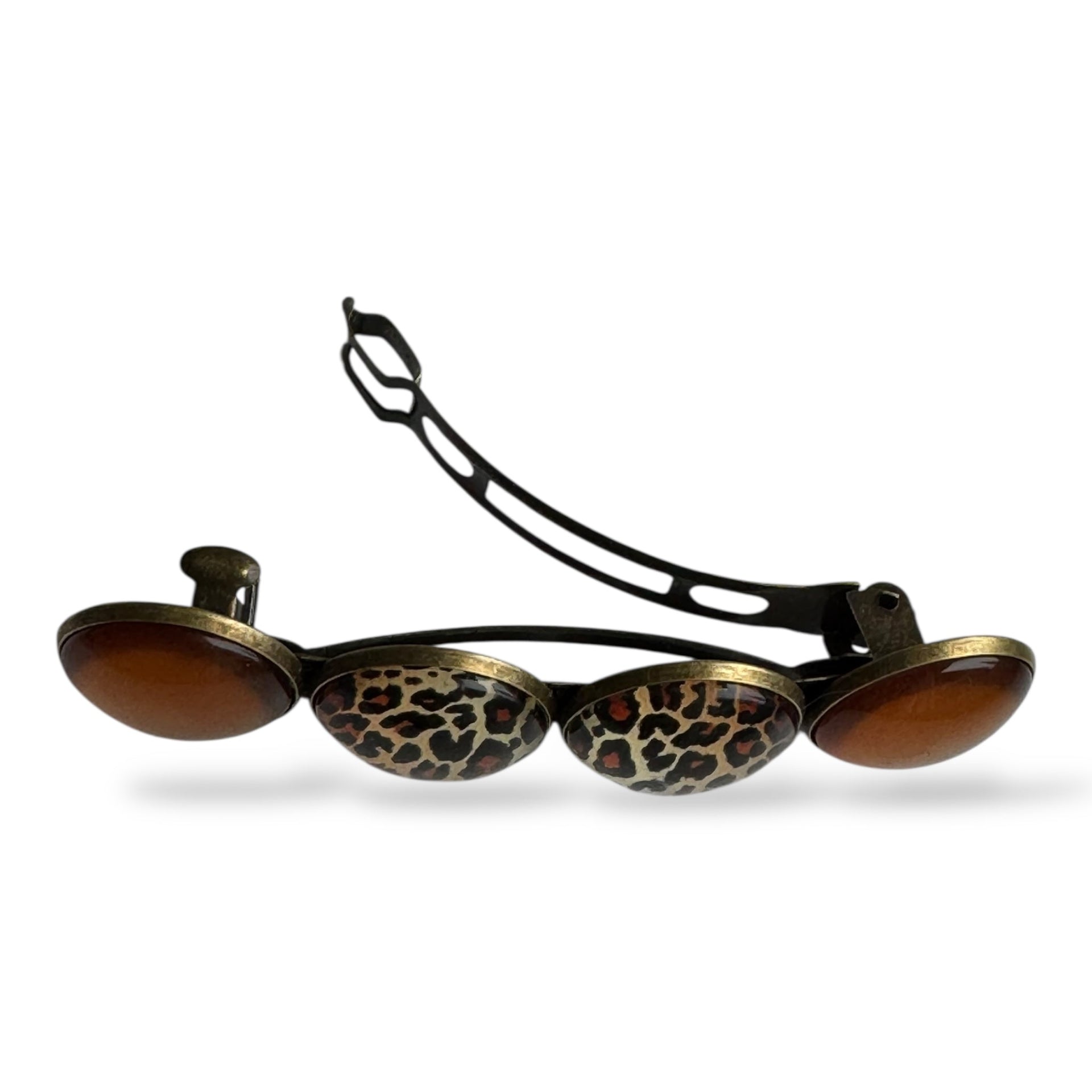 Haarspeld color hairclip – bruin leopard | stijlvol sterk & perfect voor iedere dag - haarklemmen en -clips