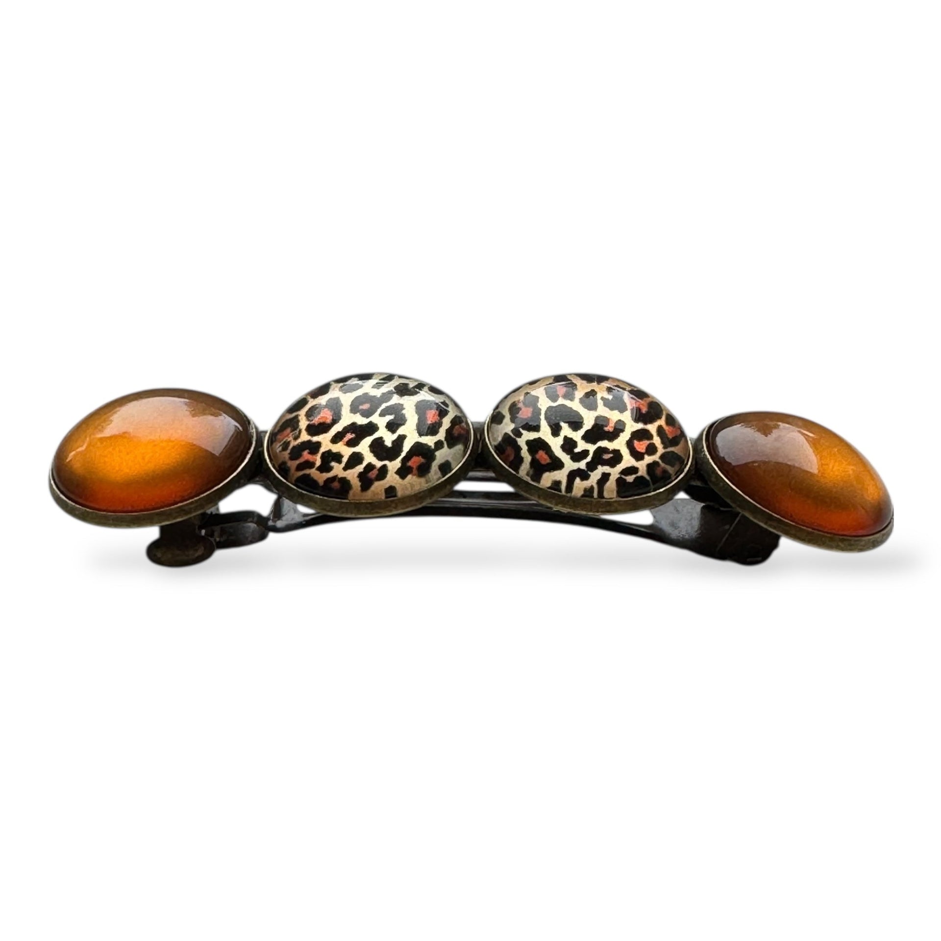 Haarspeld color hairclip – bruin leopard | stijlvol sterk & perfect voor iedere dag - haarklemmen en -clips