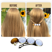 Haarspeld color hairclip bruin wit xl - haarspelden