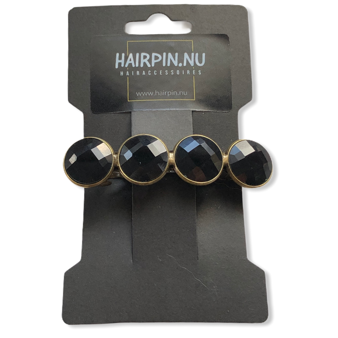 Haarspeld color hairclip glossy zwart
