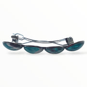 Haarspeld color hairclip grijs blauwgroen wit mix xl - haarspelden