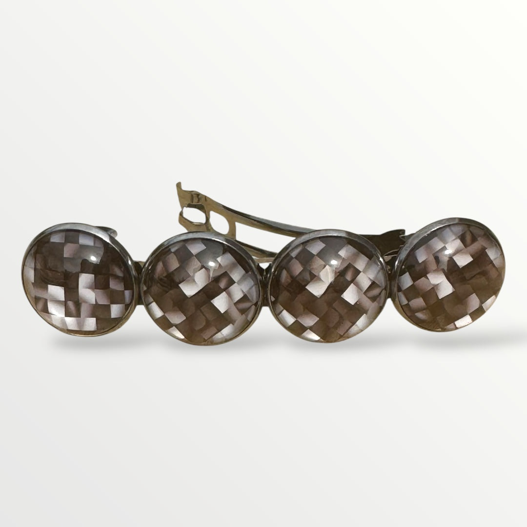 Haarspeld color hairclip grijs bruin xl - haarspelden