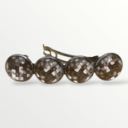 Haarspeld color hairclip grijs bruin xl - haarspelden