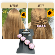 Haarspeld color hairclip roze print xl - haarspelden