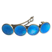 Haarspeld color hairclip shine blauw xl