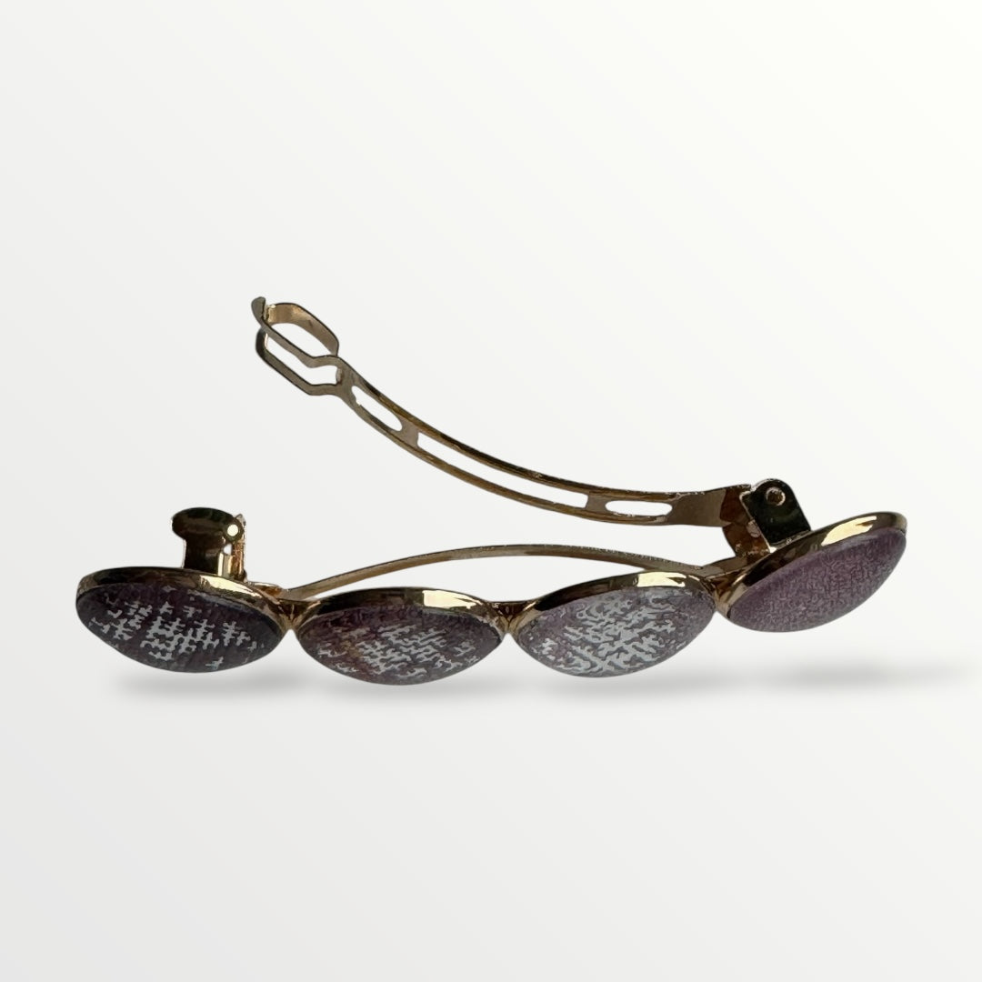 Haarspeld color hairclip xl – bordeaux rozerood - haarspelden