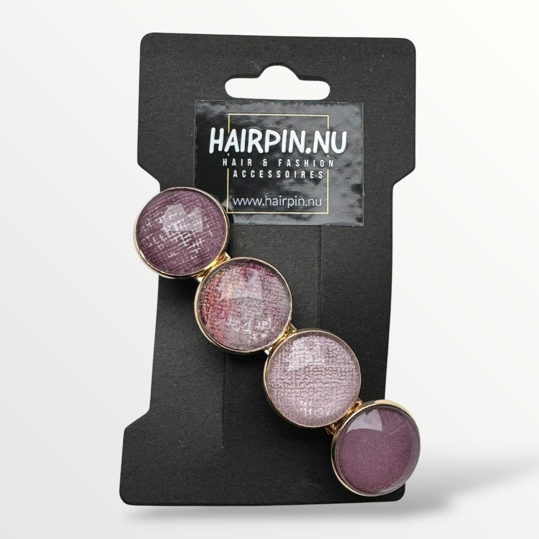 Haarspeld color hairclip xl – bordeaux rozerood - haarspelden