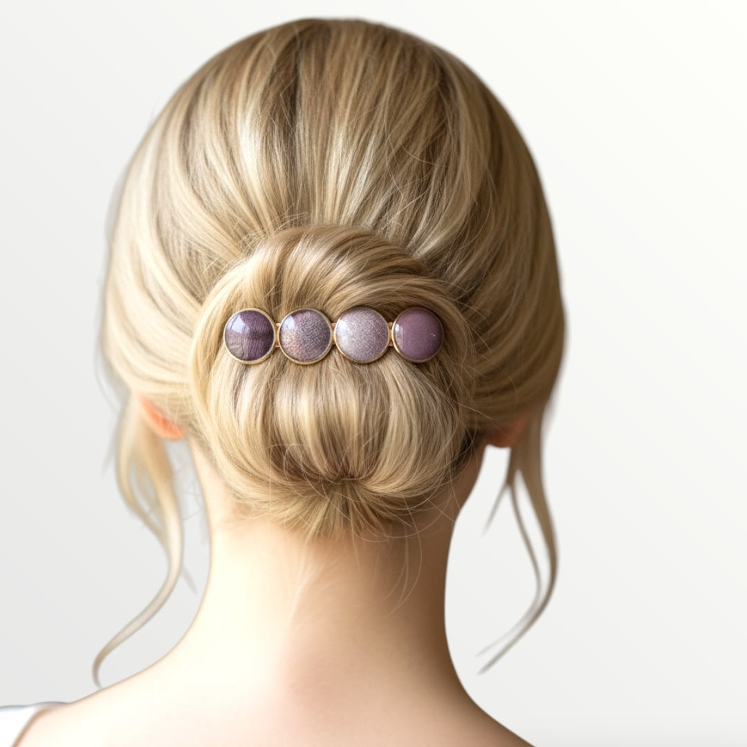 Haarspeld color hairclip xl – bordeaux rozerood - haarspelden