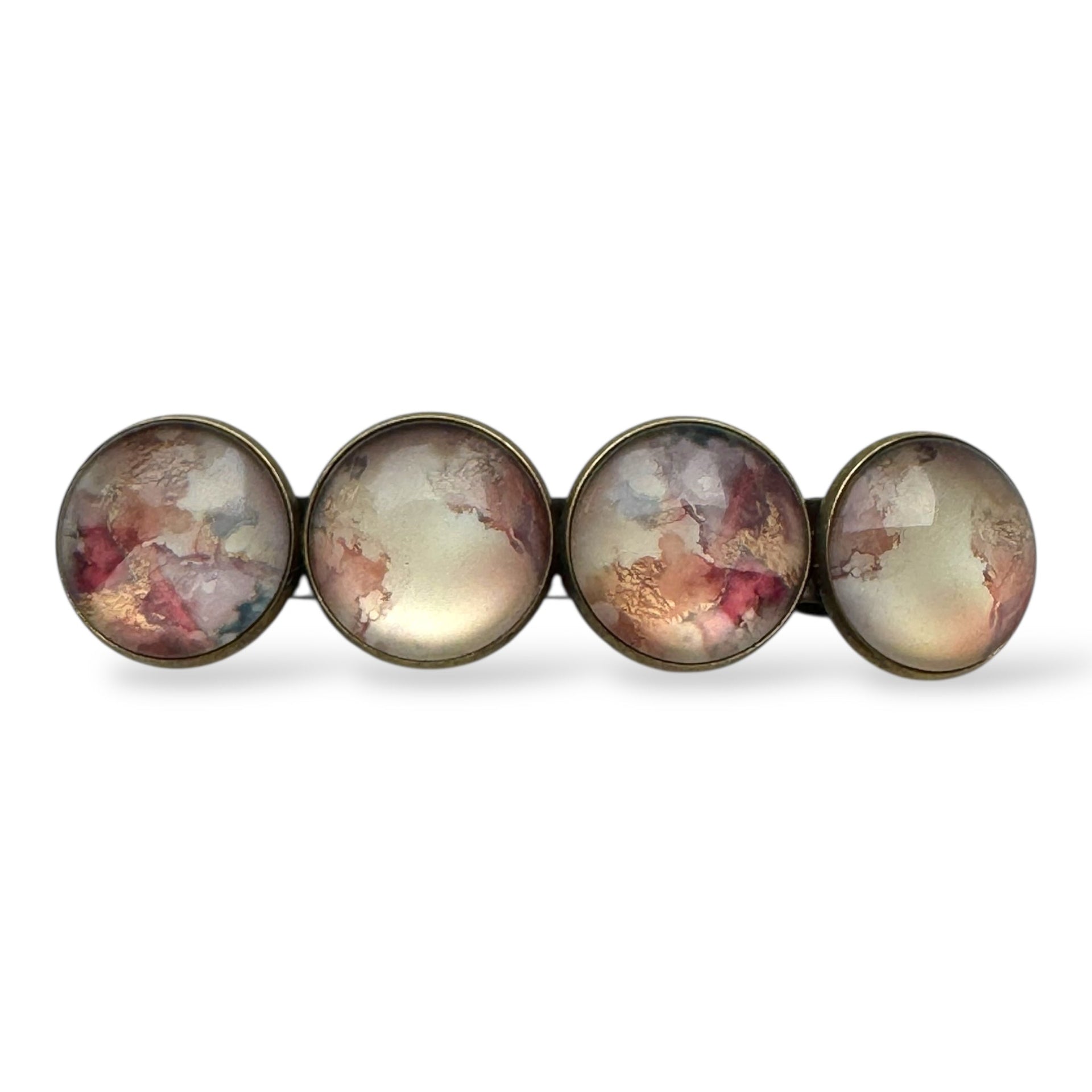 Haarspeld color hairclip xl – bruin beige creme - haarspelden