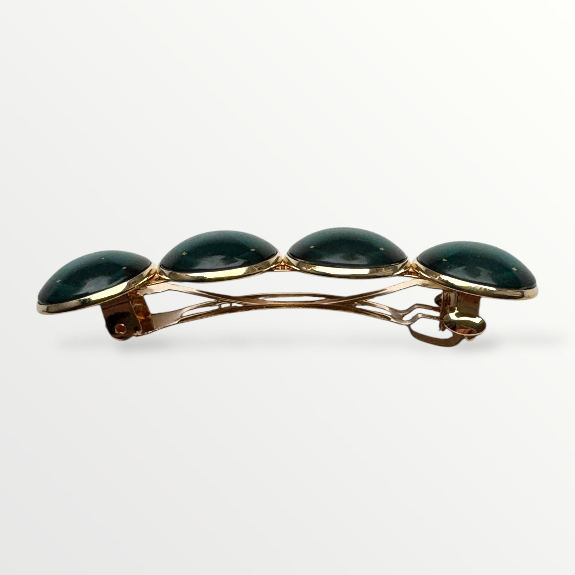 Haarspeld color hairclip xl – goud - groen - haarspelden