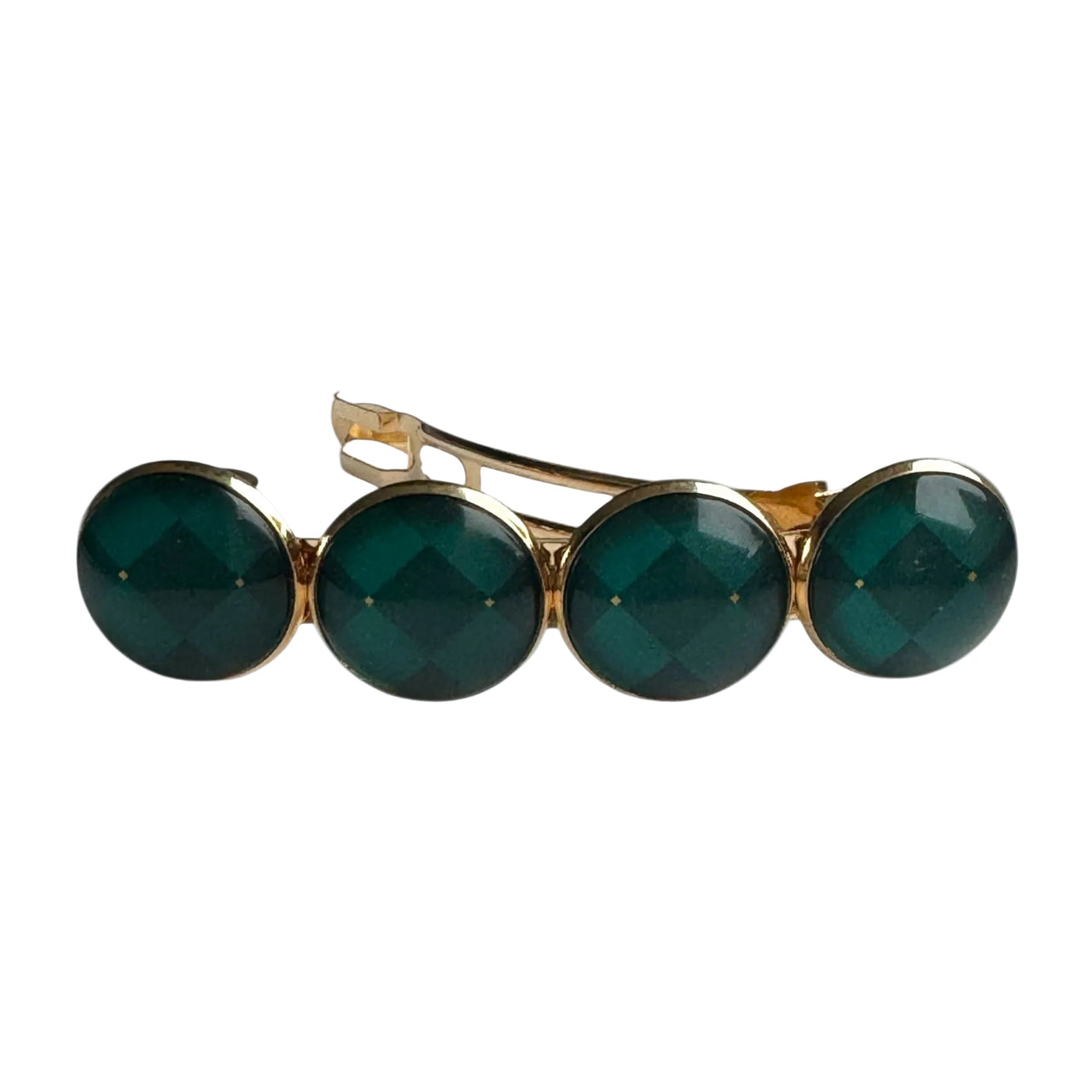 Haarspeld color hairclip xl – goud - groen - haarspelden