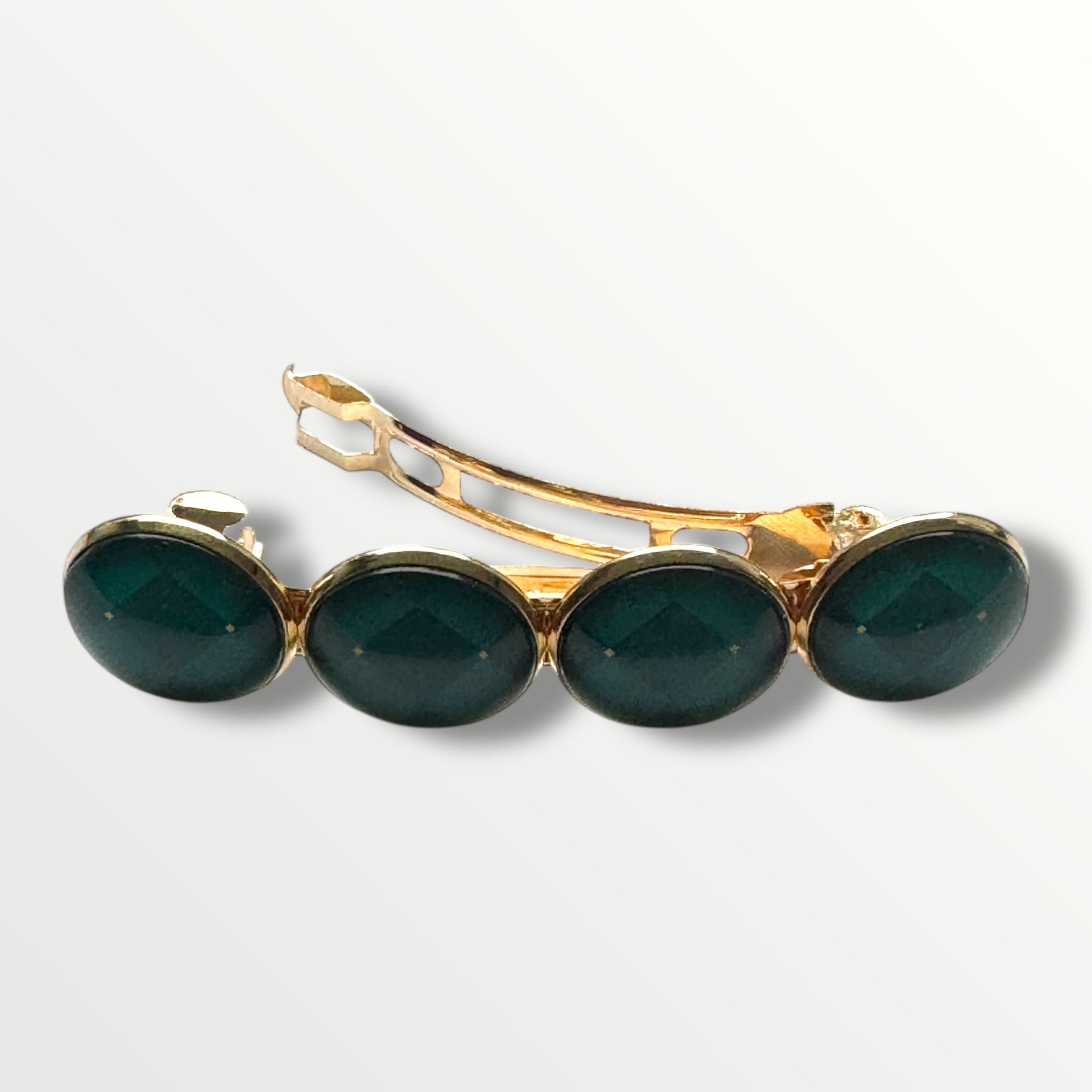 Haarspeld color hairclip xl – goud - groen - haarspelden