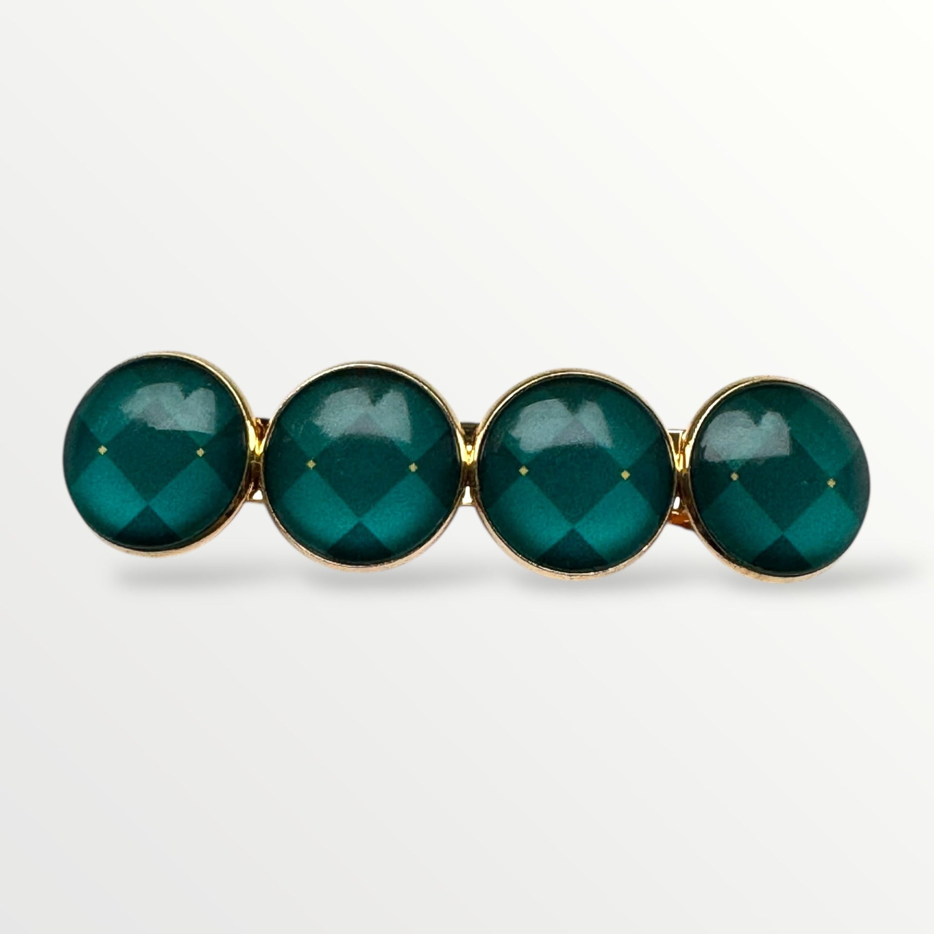 Haarspeld color hairclip xl – goud - groen - haarspelden