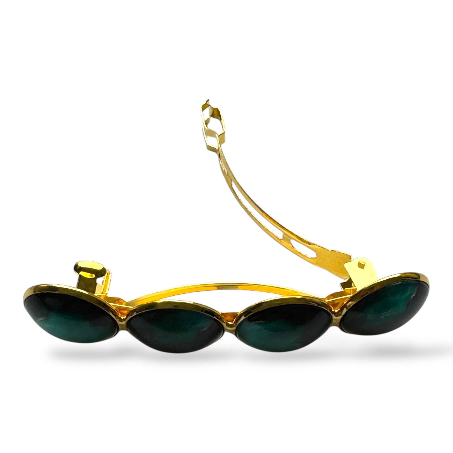 Haarspeld color hairclip xl – groen goud - haarspelden