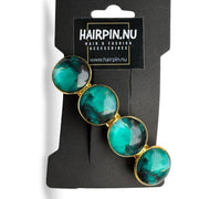 Haarspeld color hairclip xl – groen goud - haarspelden
