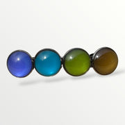 Haarspeld color hairclip xl – olijf blauw & bruin - haarspelden