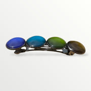 Haarspeld color hairclip xl – olijf blauw & bruin - haarspelden