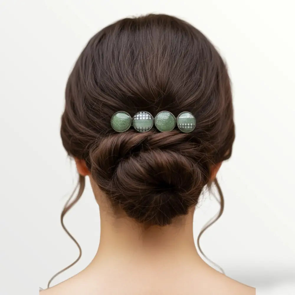 Haarspeld color hairclip xl – olijf groen - haarspelden