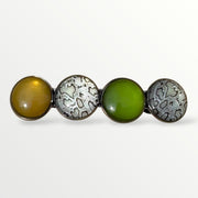 Haarspeld color hairclip xl – olijf print - haarspelden