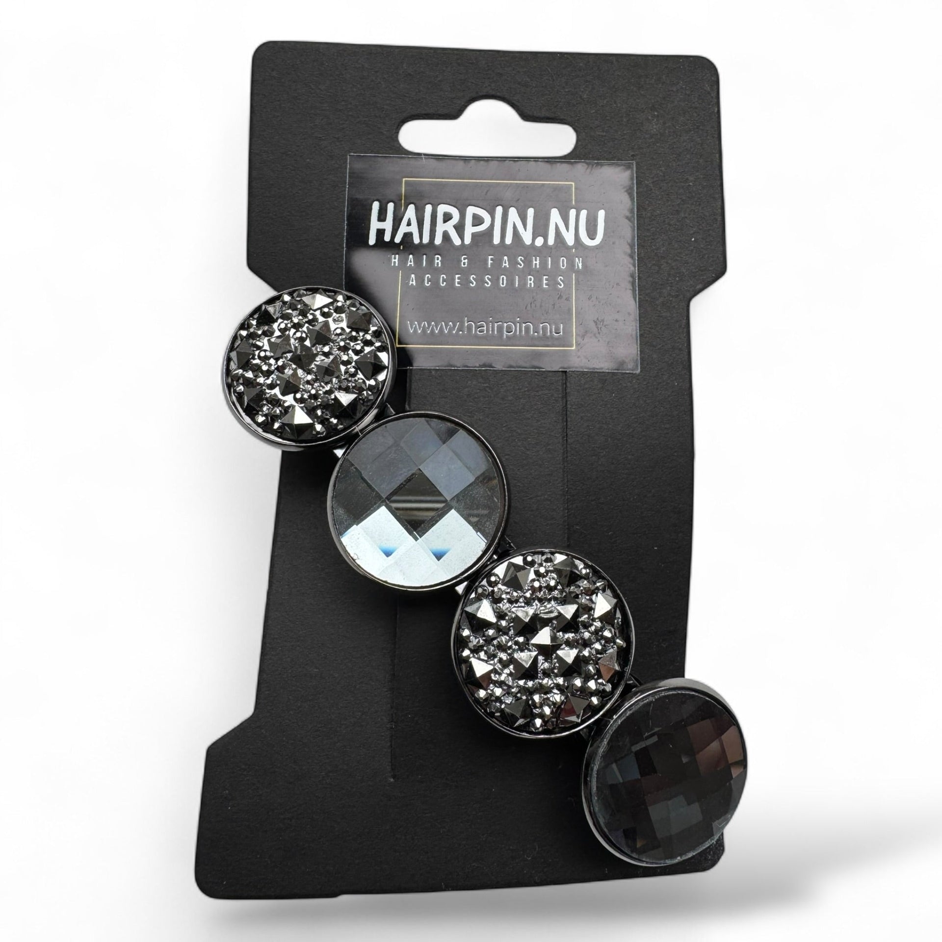 Haarspeld color hairclip xl – robuust glossy grijs - haarspelden