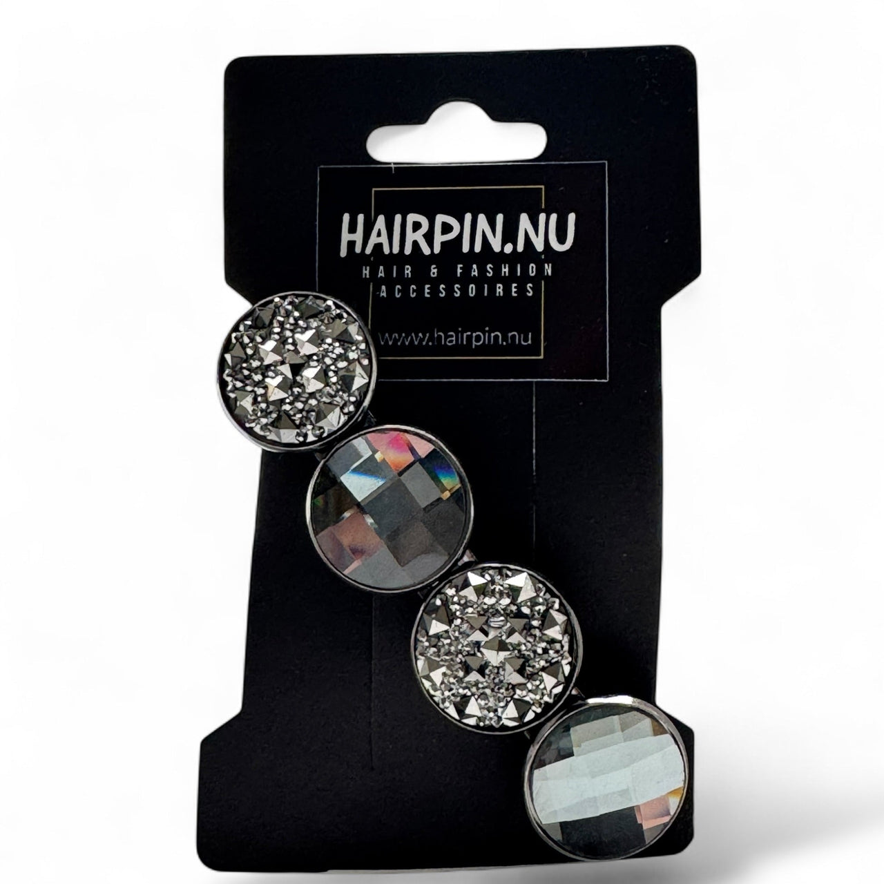 Haarspeld color hairclip xl – robuust glossy grijs - haarspelden