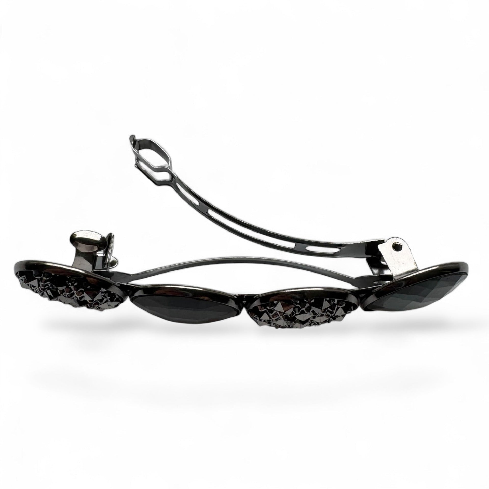 Haarspeld color hairclip xl – robuust glossy grijs - haarspelden