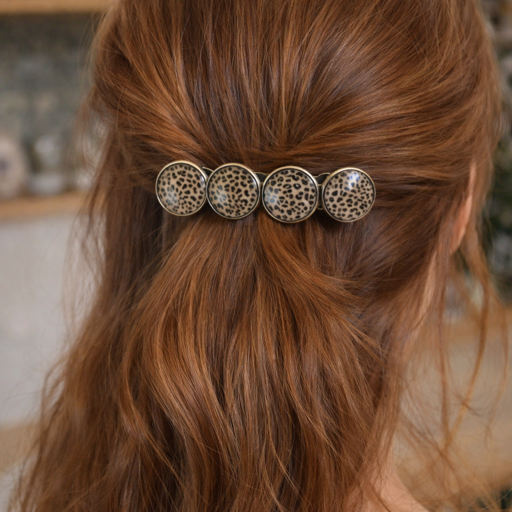 Haarspeld color hairclip xl – softprint - haarspelden