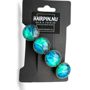 Haarspeld color hairclip xl – zeegroen blauw - haarspelden