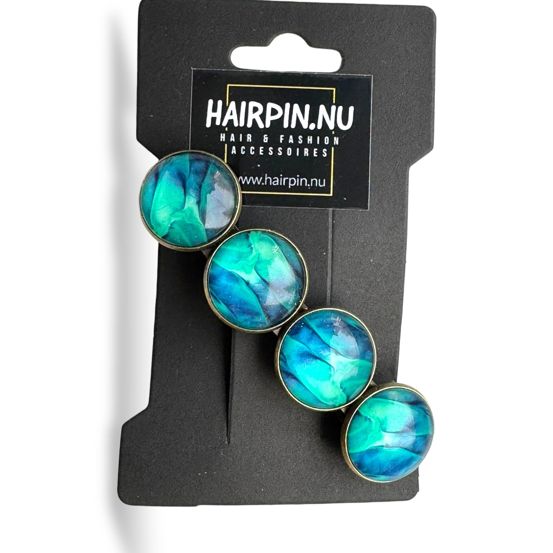Haarspeld color hairclip xl – zeegroen blauw - haarspelden