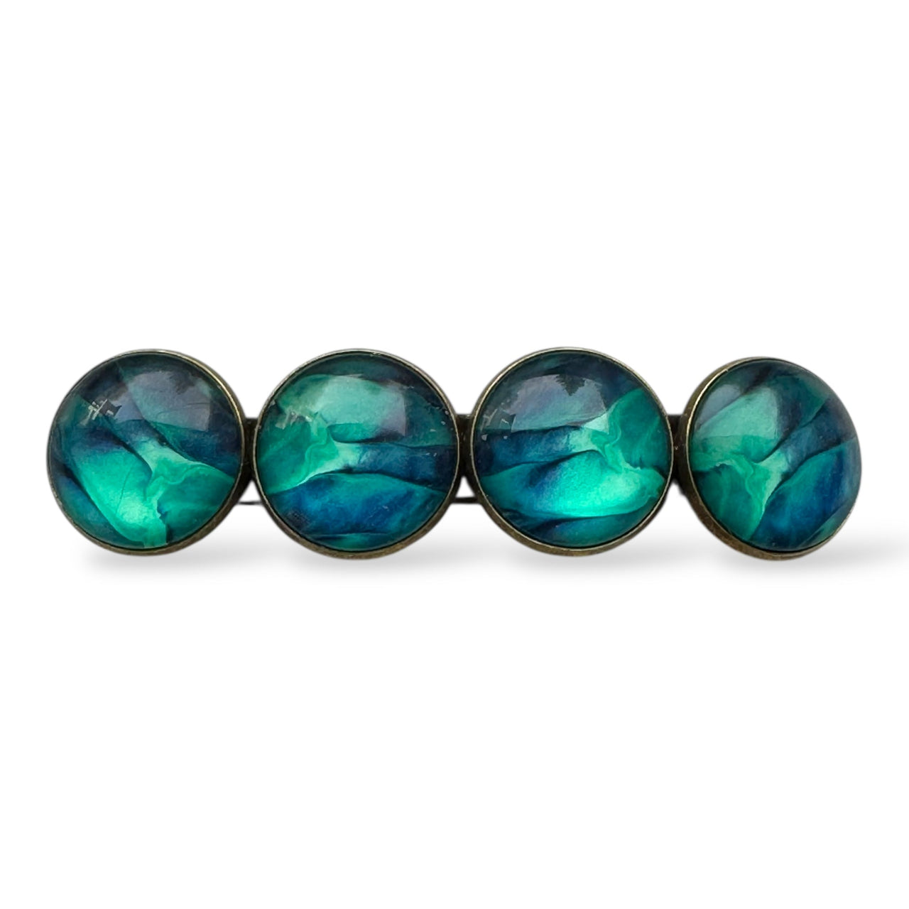 Haarspeld color hairclip xl – zeegroen blauw - haarspelden