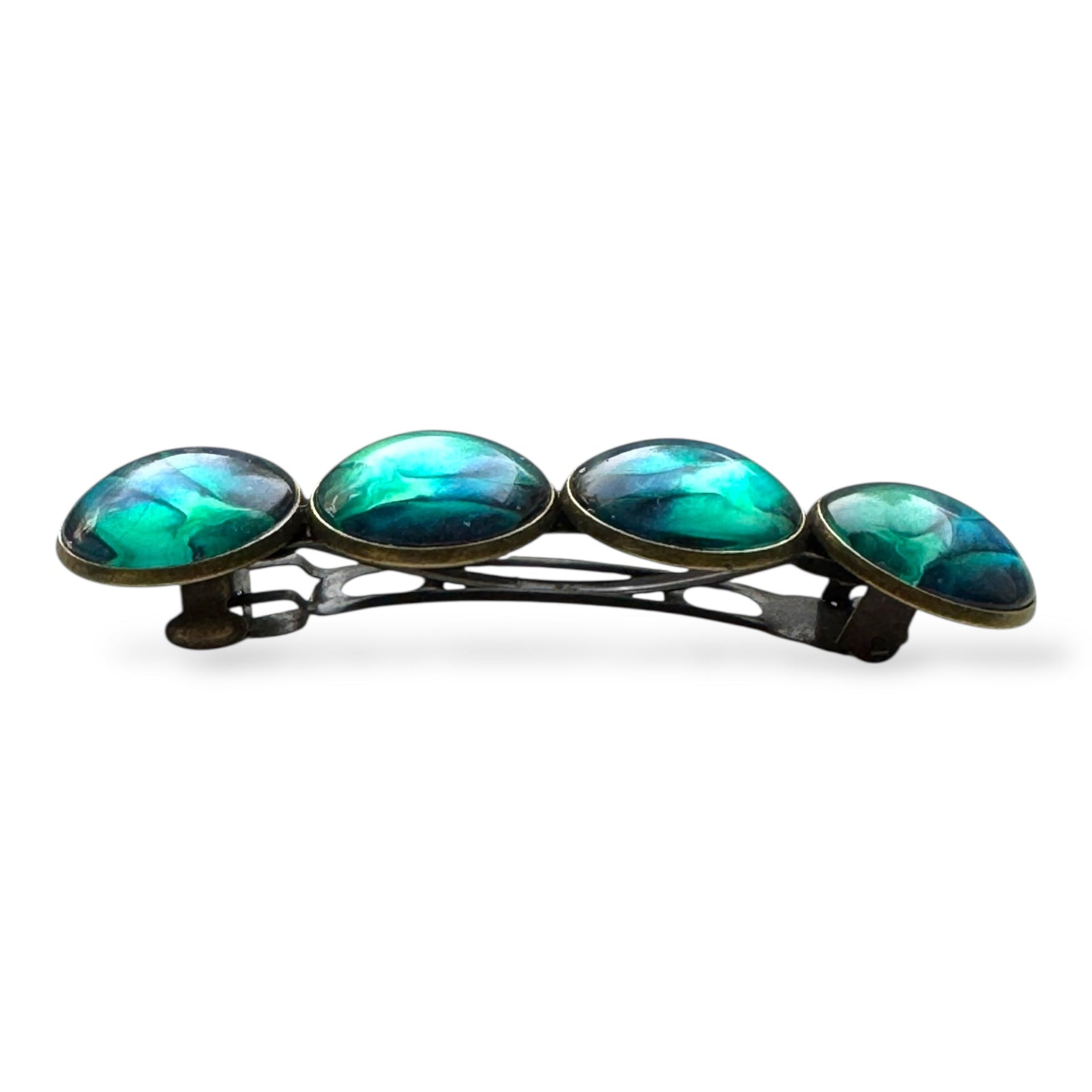 Haarspeld color hairclip xl – zeegroen blauw - haarspelden