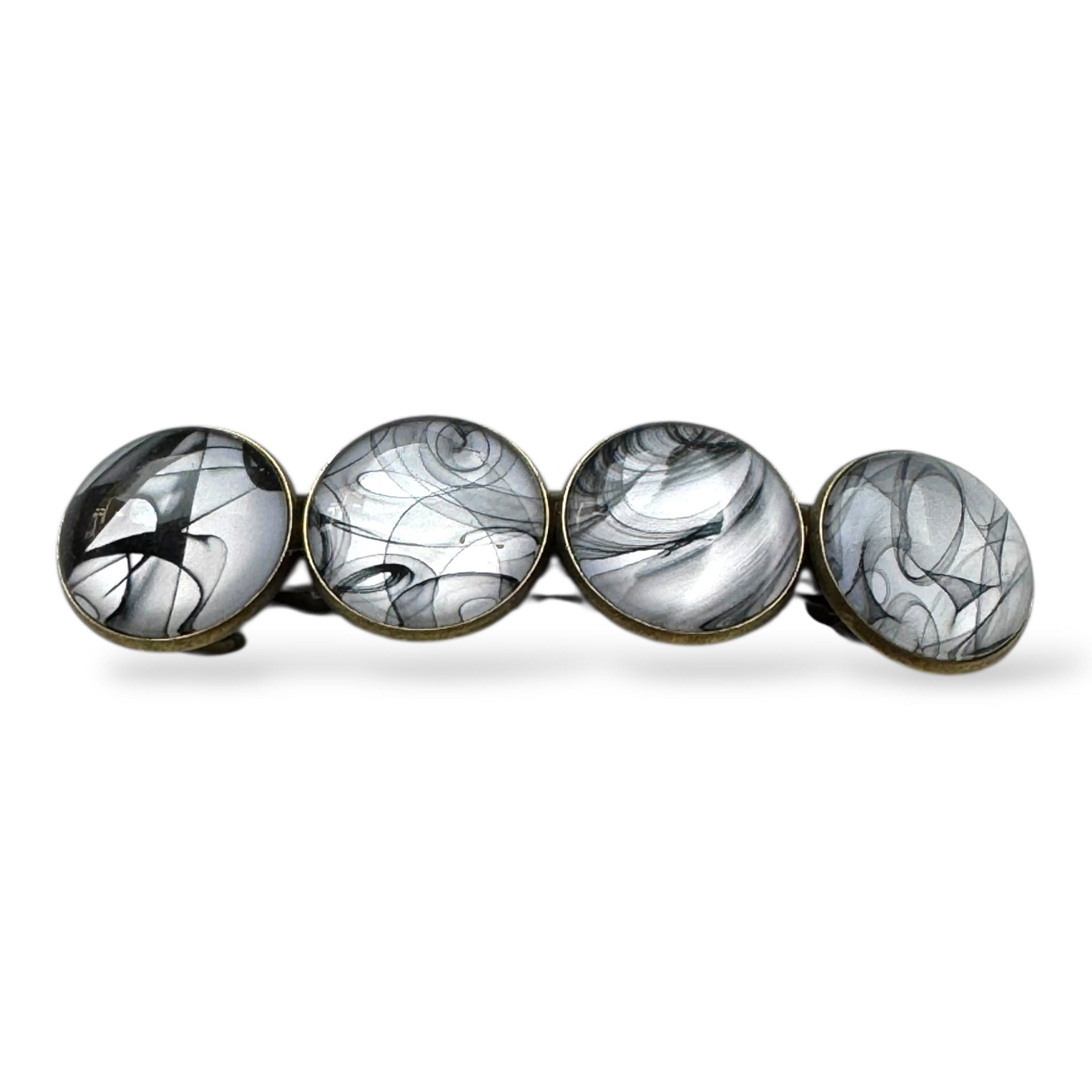 Haarspeld color hairclip xl – zwart | wit | grijs - haarklemmen en -clips