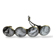 Haarspeld color hairclip xl – zwart | wit | grijs - haarklemmen en -clips