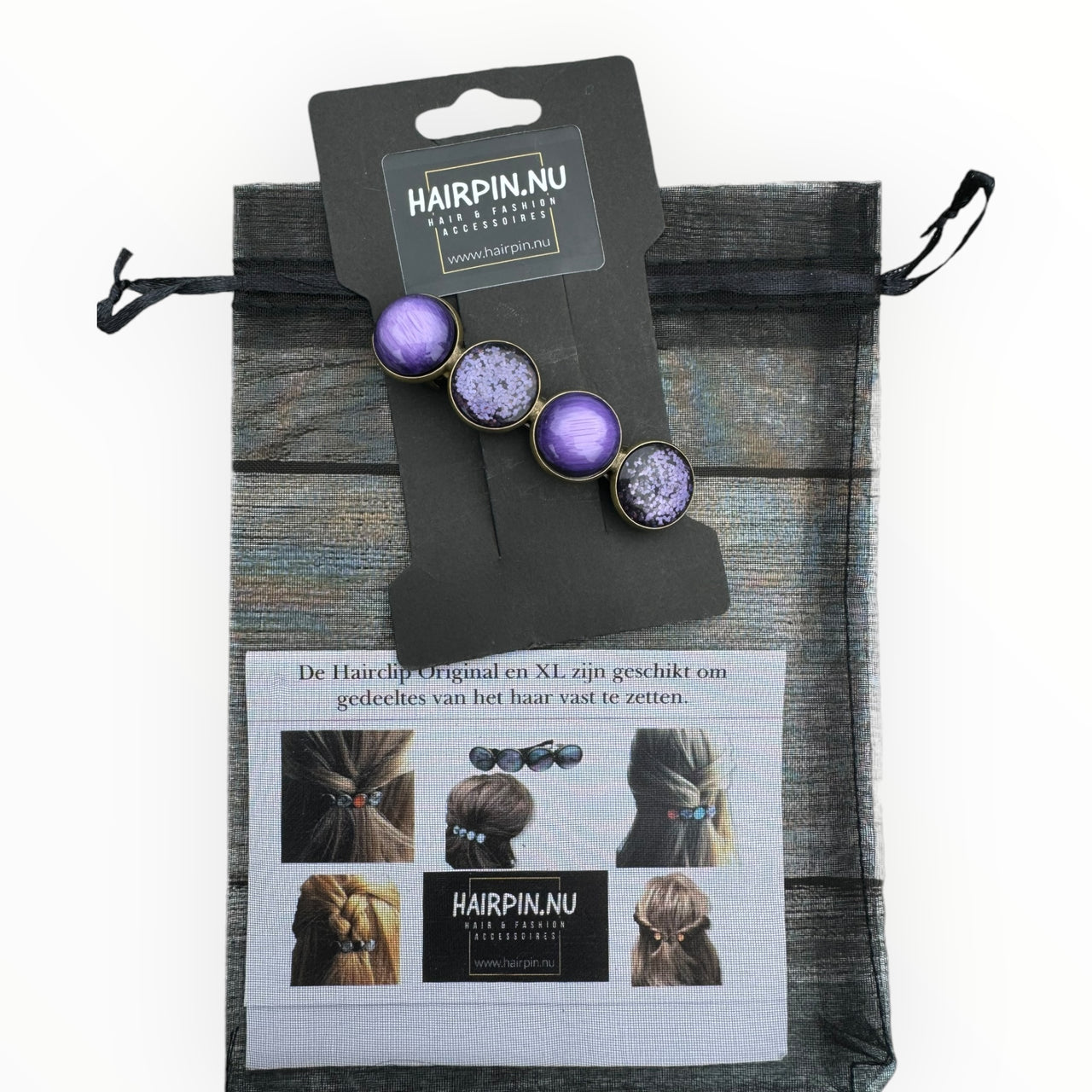Color Hairclip lila paars
