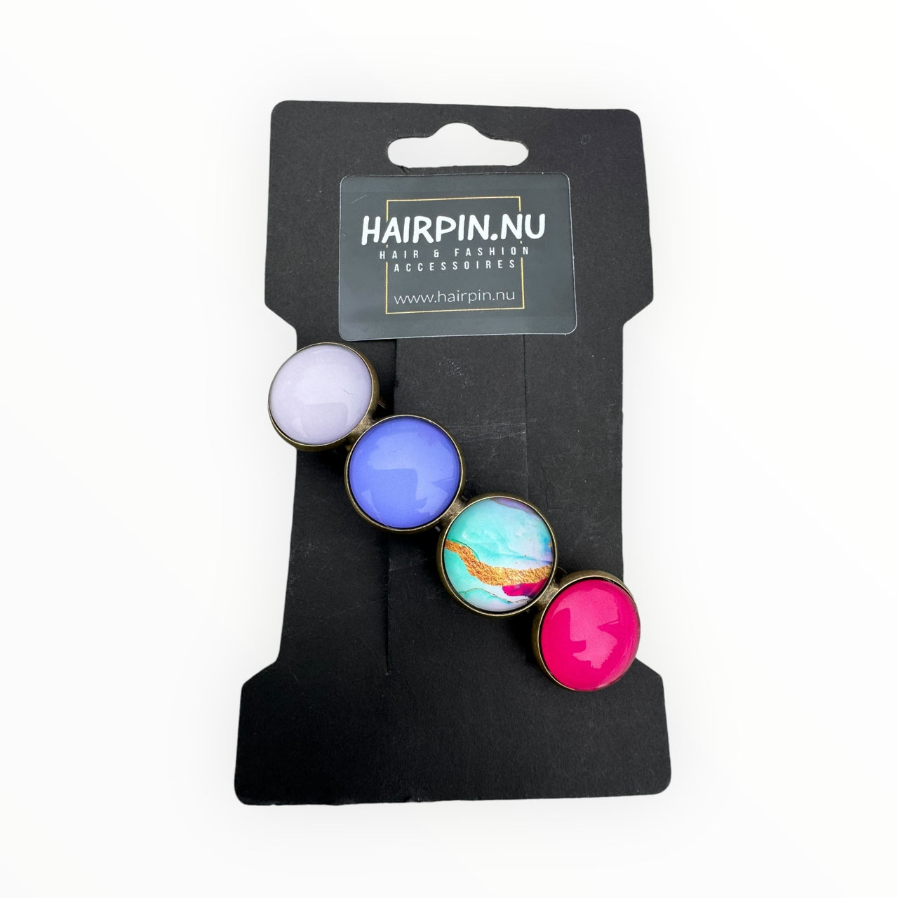Color Hairclip haarspeld lila pink print Original