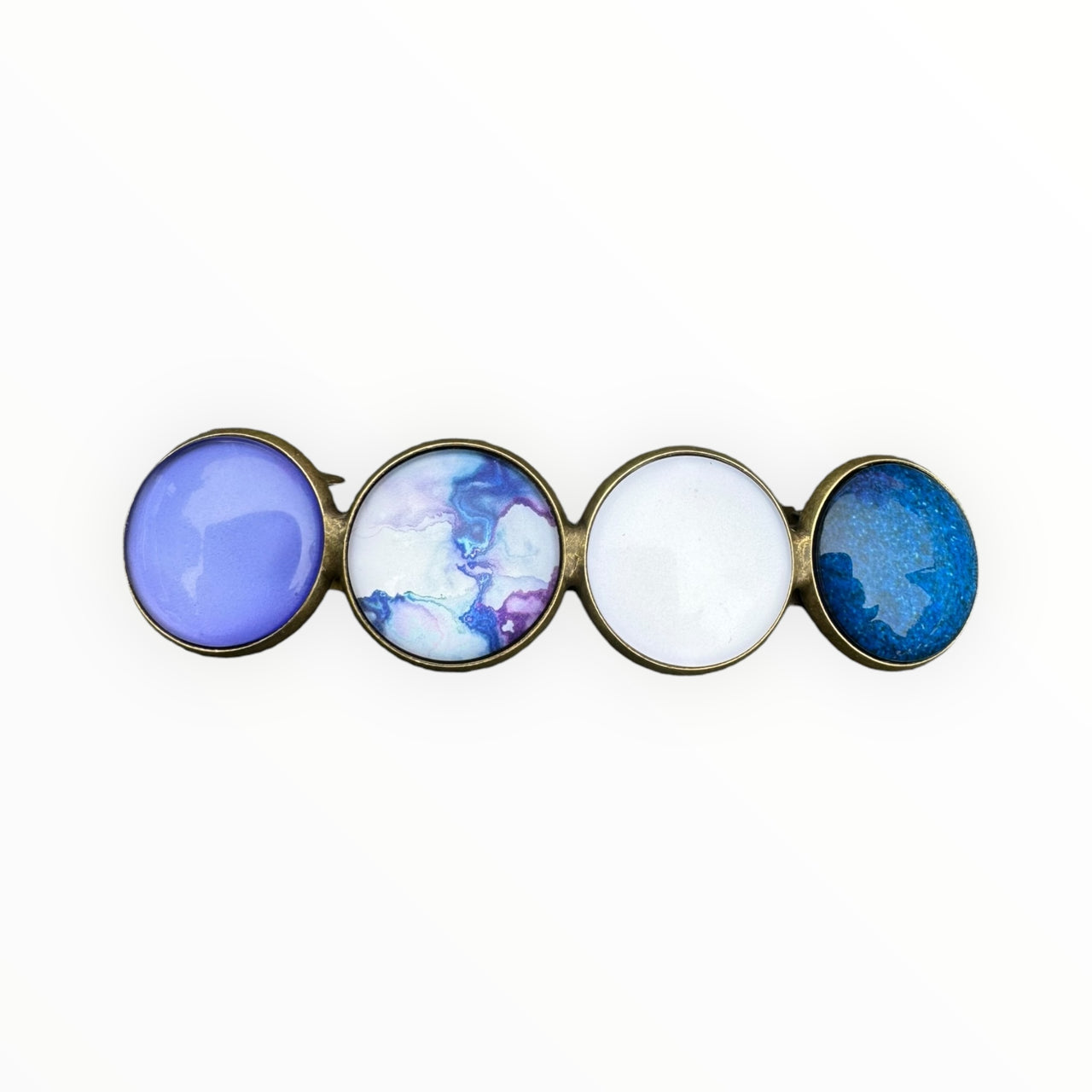 Color Hairclip haarspeld lila wit blauw Original